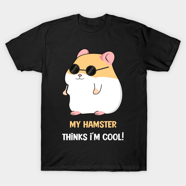 Cool Hamster Sun Glasses T-Shirt by Imutobi